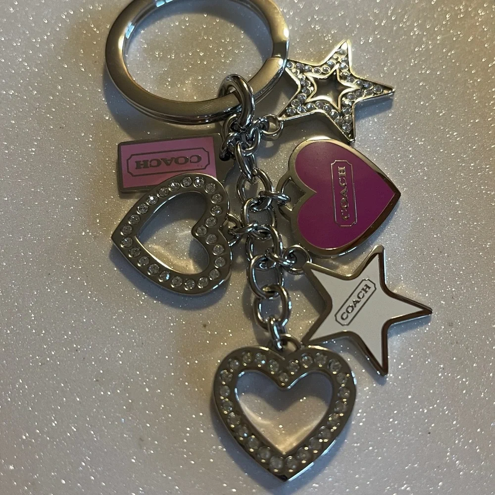 Coach keychain dangling